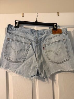 Levi's Light Wash Denim Cutoff Shorts
